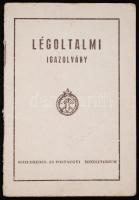 1963. Légoltalmi igazolvány, Közlekedés- és Postaügyi Minisztérium