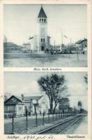 Sződliget Róm. kat. templom, vasútállomás