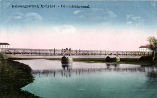 Balassagyarmat Ipoly híd, demarkációs vonal