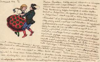 Hungarian folklore, dancers (EB)