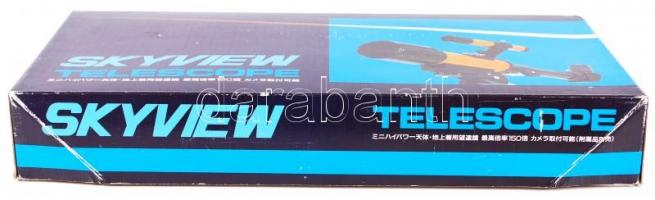Skyview hiánytalan teleszkóp készlet, eredeti dobozában, 25×51 cm