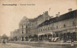 Sepsiszentgyörgy Kossuth street, shop of Árpád Gyárfás and Lajos Kozma