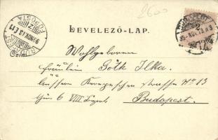 1899 Cyclist couple litho