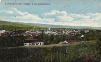 Székelykeresztúr with railway station (EM)