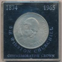 Nagy-Britannia 1965. 1C "Sir Winston Churchill" eredeti CC tokban! T:BU Great Britain 1965. Commemorative Crown "Sir Winston Churchill" in original box! C:BU