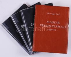 Dr. Unger Emil: A magyar éremhatározó I,II,III + pótfüzet 1974-85.