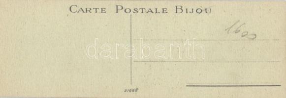 Minicard (4.5 × 14 cm), artist signed