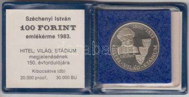 1983. 100Ft "Széchenyi István" T:PP Eredeti tokban, tanúsítvánnyal!