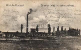 Dorog Villamostelep és szénosztályozó (fa)