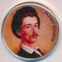 DN "Nagy Magyarok" multicolor emlékérme sorozat 50Ft ezüstözött CuNi "Petőfi Sándor" tanúsítvánnyal