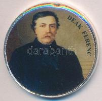 DN "Nagy Magyarok" multicolor emlékérme sorozat 50Ft ezüstözött CuNi "Deák Ferenc" tanúsítvánnyal!