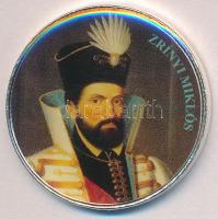 DN "Nagy Magyarok" multicolor emlékérme sorozat 50Ft ezüstözött CuNi "Zrínyi Miklós" tanúsítvánnyal!