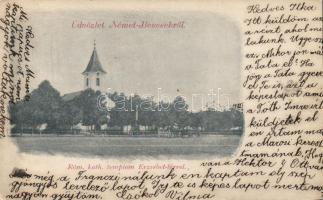 Felsőbencsek / Német-Bencsek, rom. cath. church, Erzsébet square