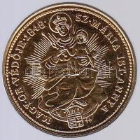 DN 1848. Aranydukát aranyozott CuNi utánveret T:1 Tanúsítvánnyal