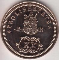 DN 1705. XX poltura aranyozott Br utánveret T:PP Tanúsítvánnyal