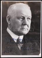 1935 Lehár Ferenc zeneszerző dedikált fotója, Dolby Inci operaénekesnek, 17×12 cm