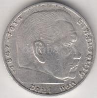 Német 3. Birodalom 1938F 2M Ag "Hindenburg" T:2-
German Third Reich 1938F 2 Marks Ag &quot...