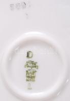 Virágos, jelzett, pajzspecsétes Zsolnay porcelán levesestál / 
Zsolnay porcelain soup bowl, 28x16cm