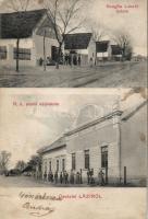 Lázi Baugha László üzlete, elemi népiskola (small tear)