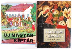 4db művészeti könyv, sok színes képpel, jó állapotban. Új Magyar képtár. Képzőművészeti alap kiadóvállalat, Bp., 1976. Múzeumcafé: a múzeumok magazinja 2010. ápr./máj., 4.évf., 16. szám. Szépművészeti Múzeum, szerkesztette Garas Klára. Corvina kiadó, 1985. A Betlehemi Éjszaka a művészek szemével. Szerkesztette Székely András. Magyar Könyvklub Bt., Bp., 1997.