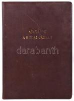 1950 Ásatások a Budai Várban. Hivatalos album 69db beragasztott, feliratozott fényképpel, térképmell...