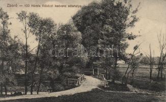 Zboró Száz hársfa, Rákóczi kedvenc sétahelye / Hundred linden, Rákóczi's favorite promenade (small tear)