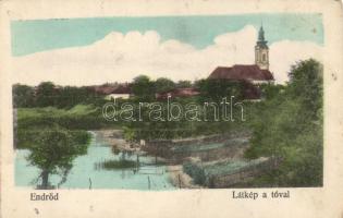 Endrőd, Gyomaendrőd, templom, tó (Rb)