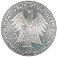 Németország 1994G 10M Ag "Johann Gottfried Herder" T:2 Germany 1994G 10M "250th Birth Anniversary- Johann Gottfried Herder" C:XF