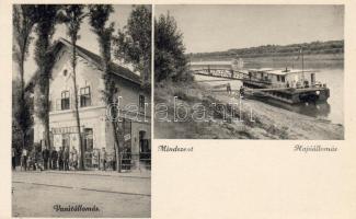 Mindszent osztott lap vasútállomással