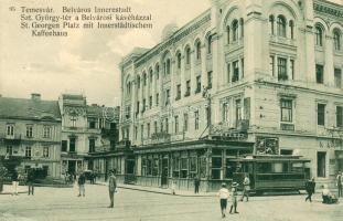 Temesvár Belváros villamossal