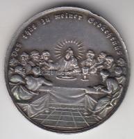 Németország DN "Az utolsó vacsora" Ag vallási medál (7.23g/26mm) T:1- Germany ND "The Last Supper" Ag religious medallion (7.23g/26mm) C:Au