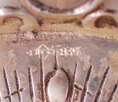 835-ös tisztaságjelzésű, áttört ezüst (Ag) kosárka növényi motívumokkal / 
Silver basket with floral...