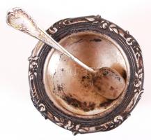 1867-1922 Növényi motívumokkal díszített, 800-as tisztaságú, monarchiabeli "dianás" jelzés...