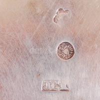 1867-1922 Növényi motívumokkal díszített, 800-as tisztaságú, monarchiabeli "dianás" jelzés...