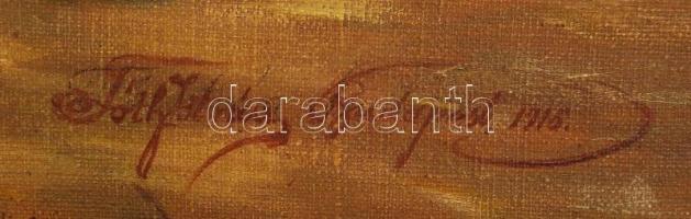 Tóth István (1892-1964): Vízparti táj. Olaj, vászon, jelzett, keretben, 85×55 cm