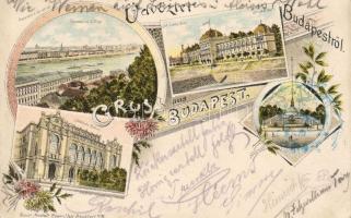 1897 Budapest hosszúcímzéses litho