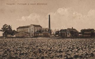 Nagyőr, railway station, spinning mill