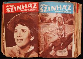 1957. Film-színház-muzsika 1. évfolyam 1. számától a 33. számig, majdnem teljes évfolyama egy kötésben. (kb 29-30 db)