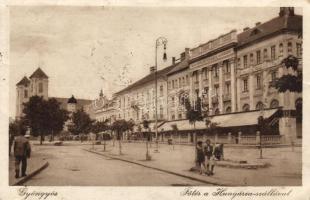 Gyöngyös Fő tér a Hungária szállóval (ázott / wet damage)