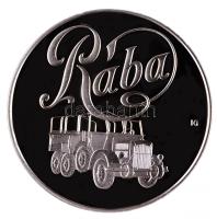 Kósa István (1953-) 1996. "Rába Magyar Vagon- és Gépgyár Győr" Ag emlékérem (31,1g/0.925/42mm) dísztokban T:PP