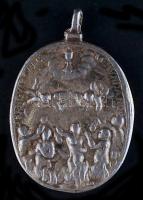 Olaszország / Pápai Állam DN "Krisztus vére" Ag vallási medál (19,5g/30x38mm) T:3
Italy / ...