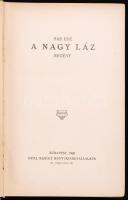 11 db A Toll Mesterei: sorozat, egységes egészvászon kötésben. Sas Ede: A Nagy Láz. Krúdy Gyula: Ara...