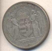 1930. 5P Ag "Horthy-jobbra" T:3