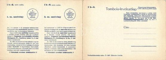 Zenészek, kinyitható tombola képeslap, s: Juszkó / Musicians, opening raffle postcard, s: Juszkó