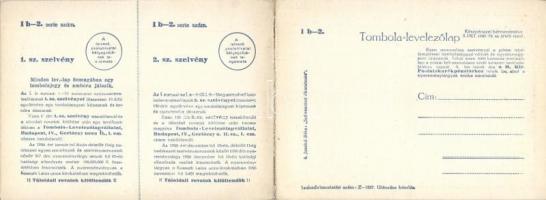 Magyar folklór, kinyitható tombola képeslap, s: Juszkó / Hungarian folklore, opening raffle postcard...