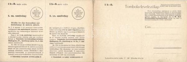 Magyar folklór, kinyitható tombola képeslap, s: Juszkó / Hungarian folklore, opening raffle postcard...