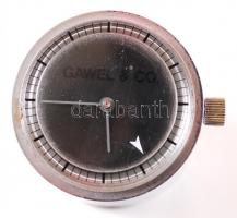 Gawel&Co márkájú kis asztali óra, 6×3 cm