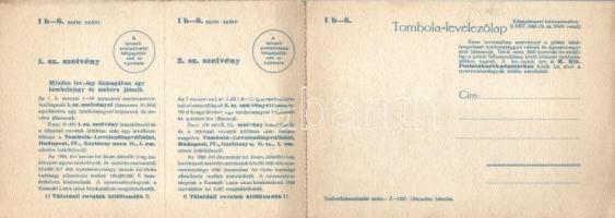 Csillagosok, magyar folklór, kinyitható tombola képeslap, s: Juszkó / Christmas, Hungarian folklore,...