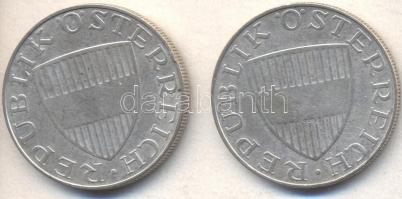 Ausztria 1958. 10Sch Ag (2x) T:2-
Austria 1958. 10 Schilling Ag (2x) C:VF
