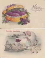 2 db régi, húsvéti üdvözlőlap / 2 Easter greeting cards